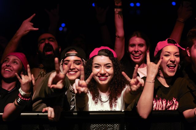 Fans during a Limp Bizkit concert at the Etihad Arena, Abu Dhabi on August 13, 2025. (Photo by Chris Whiteoak/The National)