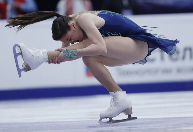 Anastasiia Guliakova of Russia performs in the Ladies Short Program during day one of the ISU Grand Prix of Figure Skating Rostelecom Cup at Megasport Arena on November 20, 2020 in Moscow, Russia. (Photo by Evgenia Novozhenina/Reuters)