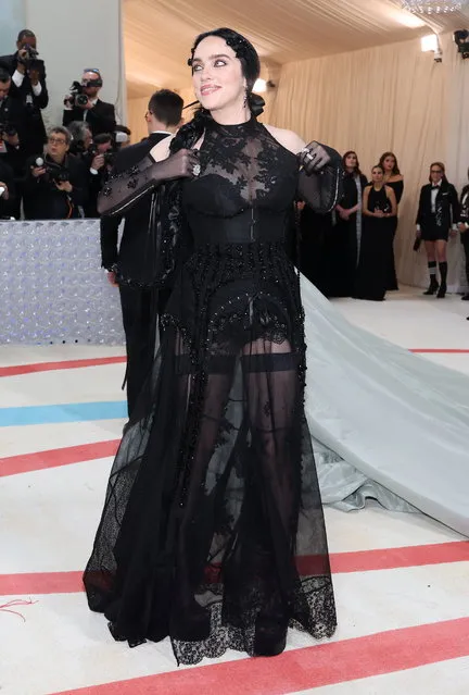 American singer-songwriter Billie Eilish arrives on the carpet for the 2023 Met Gala, the annual benefit for the Metropolitan Museum of Art's Costume Institute, in New York, New York, USA, 01 May 2023. (Photo by Justin Lane/EPA)