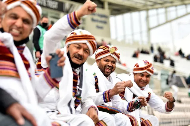 Fans during Day 5 of the ICC World Test Championship Final between India and New Zealand at The Hampshire Bowl on June 22, 2021 in Southampton, England. (Photo by Nathan Stirk-ICC/ICC via Getty Images)