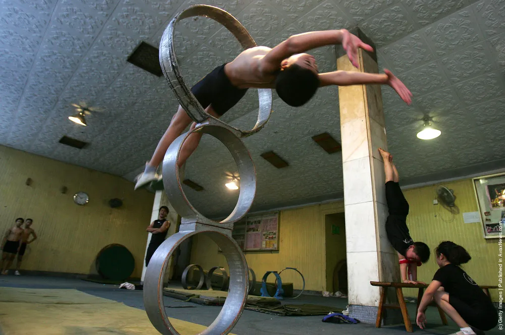 Students Train To Be Professional Acrobats In Chengdu