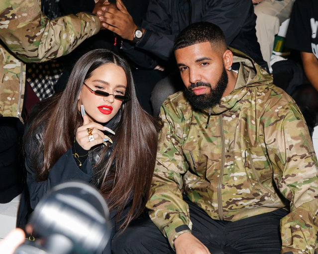 Recording artists Rosalia and Drake attend the 2020 Tokyo Olympic collection fashion show at The Shed on February 05, 2020 in New York City. (Photo by Yvonne Tnt/BFA.com)