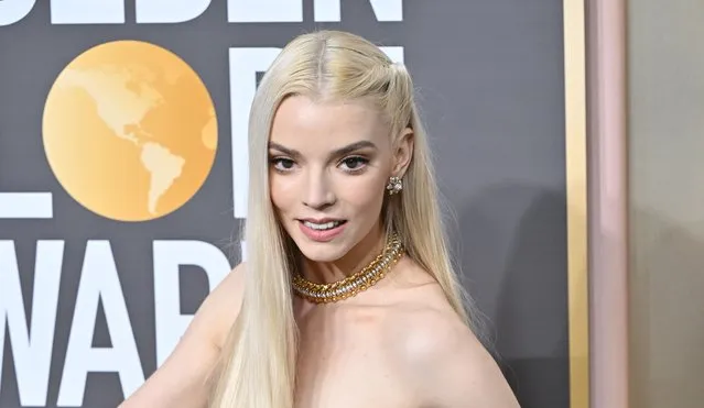 British-Argentine actress Anya Taylor-Joy arrives for the 80th annual Golden Globe Awards at The Beverly Hilton hotel in Beverly Hills, California, on January 10, 2023. (Photo by Frederic J. Brown/AFP Photo)
