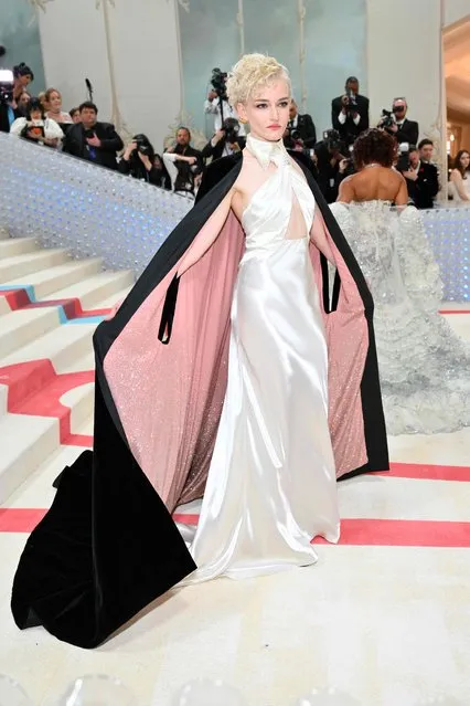 US actress Julia Garner arrives for the 2023 Met Gala at the Metropolitan Museum of Art on May 1, 2023, in New York. (Photo by Angela Weiss/AFP Photo)