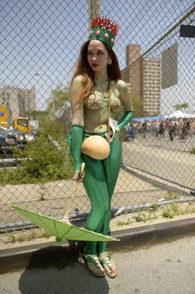 Sea Creatures Come out for Coney Island's Mermaid Parade