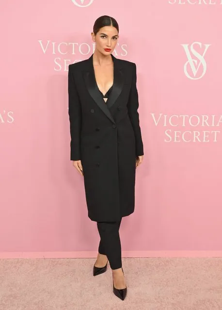 US model Lily Aldridge attends the Victoria's Secret New York Fashion Week kickoff event celebrating Victoria's Secret The Tour '23, at the Manhattan Center in New York City on September 6, 2023. (Photo by Angela Weiss/AFP Photo)