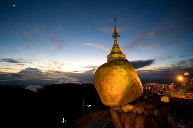 Kyaiktiyo Pagoda AKA  Golden Rock In Burma