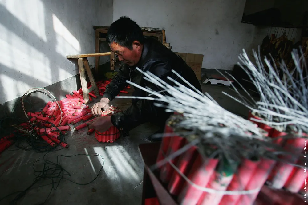 Chinese Handmade Firecrackers For The Lunar New Year