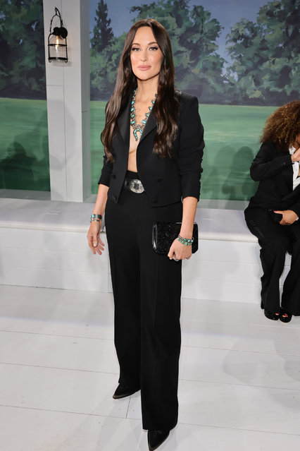 American singer-songwriter Kacey Musgraves attends Ralph Lauren fashion show during New York Fashion Week September 2024 at Khalily Stables on September 05, 2024 in Bridgehampton, New York. (Photo by Theo Wargo/Getty Images)