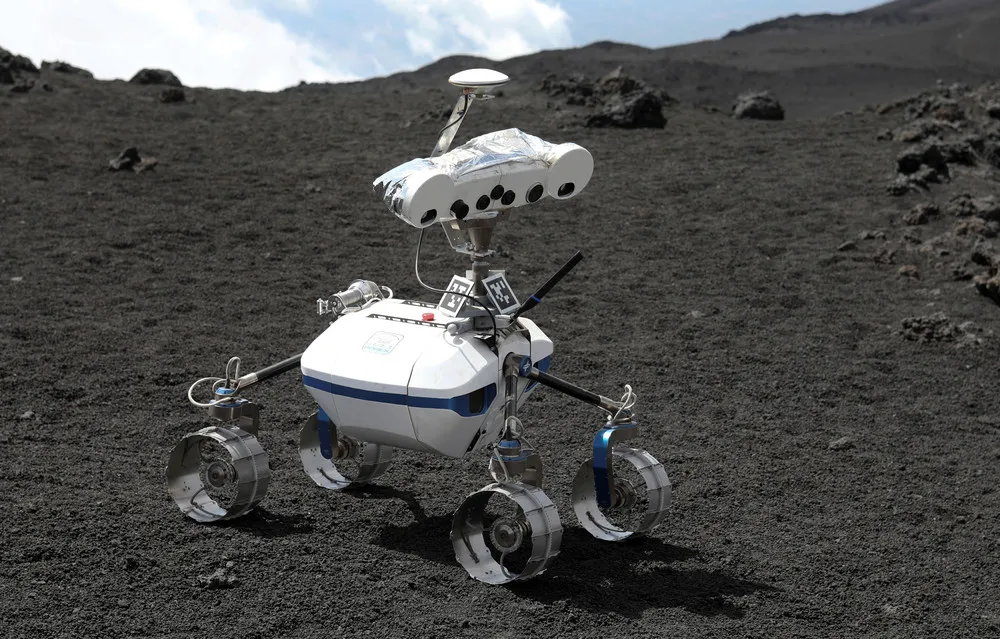 Lunar Robots on Mount Etna
