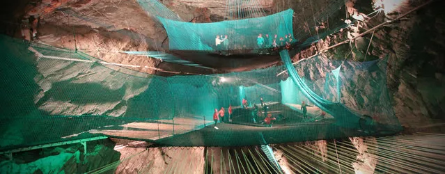 Bounce Below The World’s First Subterranean Playground