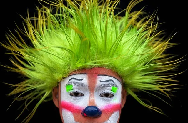 Fiestin is one of the Ccowns from Central America, South America and the Caribbean who attended the fourth annual Latin American Clown Congress in Guatemala City on July 26, 2012. (Photo by Rodrigo Abd/Associated Press)