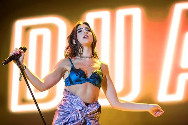 Singer Dua Lipa performs in concert during day 4 of Festival Internacional de Benicassim on July 16, 2017 in Benicassim, Spain. (Photo by Xavi Torrent/WireImage)