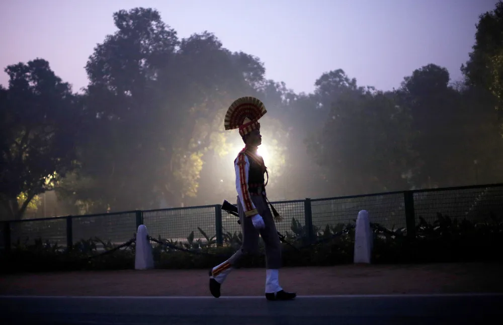 Rehearsals for Republic Day 2018 in India