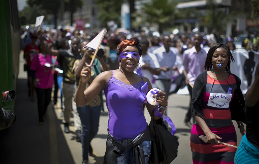 Kenya Women March for Right to Wear Mini-Skirts