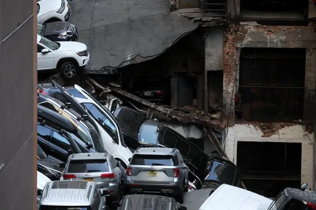 A general view of the site of the parking garage collapse in the Manhattan borough of New York City, U.S., April 18, 2023. (Photo by Brendan McDermid/Reuters)