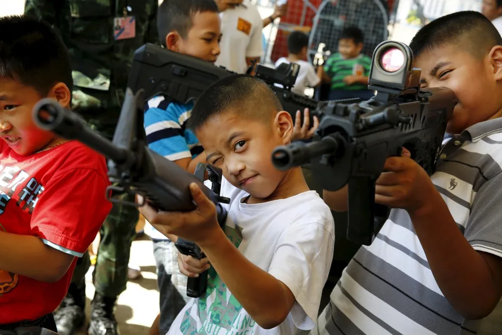Children's Day at a Military Facility in Bangkok
