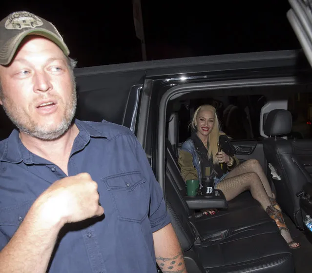 Blake Shelton looks “Worse for Wear” after a 5hr dinner with Girlfriend Gwen Stefani and fellow Country star Luke Bryan at “Craigs” Restaurant in West Hollywood, CA on April 15, 2019. (Photo by SPW/Splash News and Pictures)