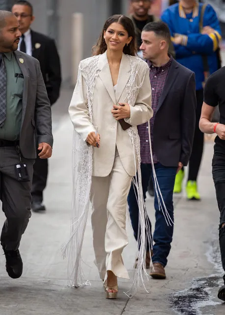 Zendaya is seen at “Jimmy Kimmel Live” on May 09, 2019 in Los Angeles, California. (Photo by RB/Bauer-Griffin/GC Images)