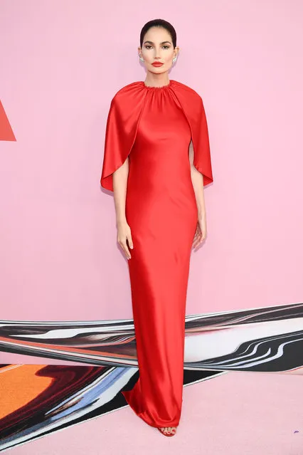 Lily Aldridge attends the CFDA Fashion Awards at the Brooklyn Museum of Art on June 03, 2019 in New York City. (Photo by Dimitrios Kambouris/Getty Images)