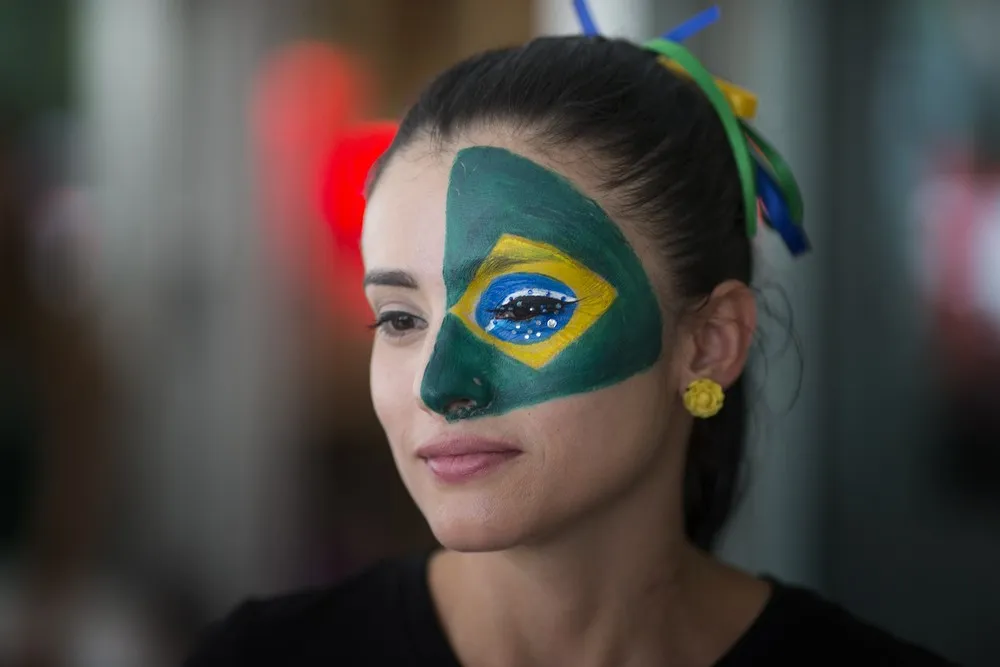Painted Fans of the Brazil World Cup 2014