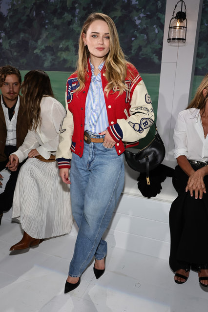 American actress Joey King attends the Ralph Lauren fashion show during New York Fashion Week September 2024 at Khalily Stables on September 05, 2024 in Bridgehampton, New York. (Photo by Theo Wargo/Getty Images)