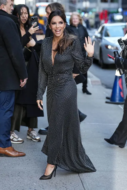 American actress Eva Longoria is seen on March 7, 2023 in New York City. (Photo by JNI/Star Max/GC Images)