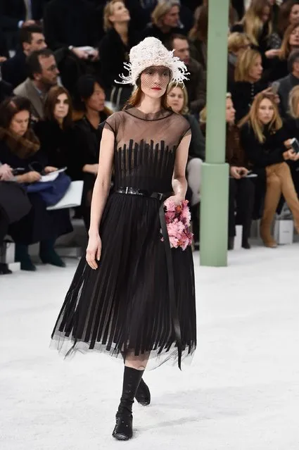 Model Audrey Marnay walks the runway during the Chanel show as part of Paris Fashion Week Haute Couture Spring/Summer 2015 on January 27, 2015 in Paris, France. (Photo by Pascal Le Segretain/Getty Images)