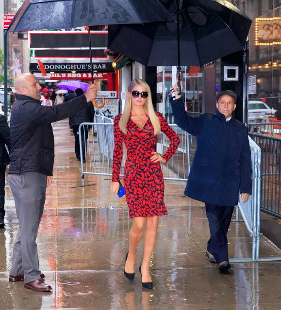 Paris Hilton at GMA on May 13, 2019 in New York City. (Photo by Jackson Lee/GC Images)