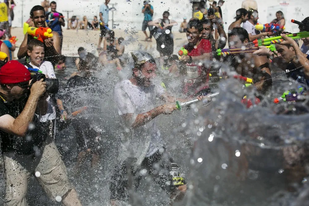 Water Fight in Tel Aviv