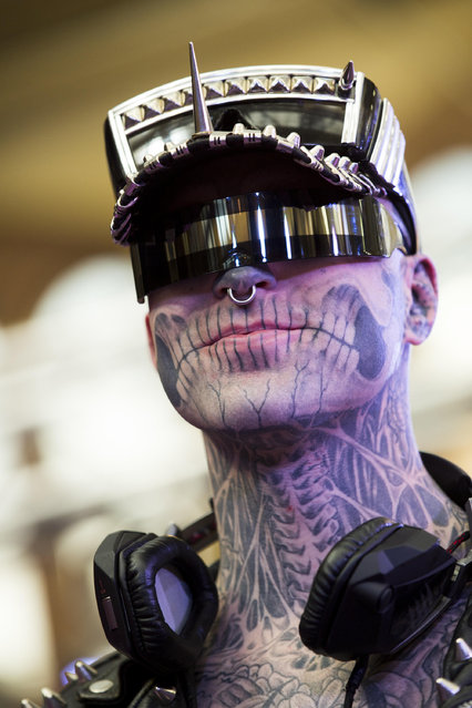 Zombie Boy attends The Great British Tattoo Show at Alexandra Palace on May 24, 2014 in London, England. (Photo by Tristan Fewings/Getty Images for Alexandra Palace)