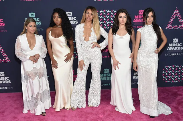 Ally Brooke, Normani Kordei, Dinah Jane, Camila Cabello, and Lauren Jauregui from muscial group Fifth Harmony attends the 2016 CMT Music awards at the Bridgestone Arena on June 8, 2016 in Nashville, Tennessee. (Photo by Mike Coppola/Getty Images for CMT)