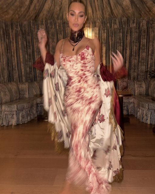 American media personality and socialite Kim Kardashian in the second decade of March 2025 embraces florals. (Photo by kimkardashian/Instagram)