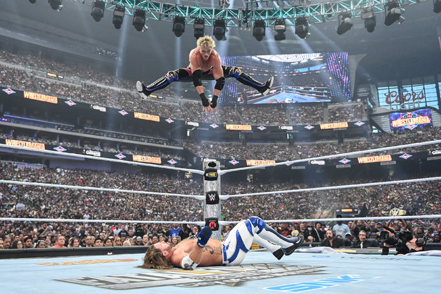 Logan Paul in action against AJ Styles during WrestleMania 41 Sunday at Allegiant Stadium on April 20, 2025 in Las Vegas, Nevada. (Photo by Andrew Timms/WWE via Getty Images)