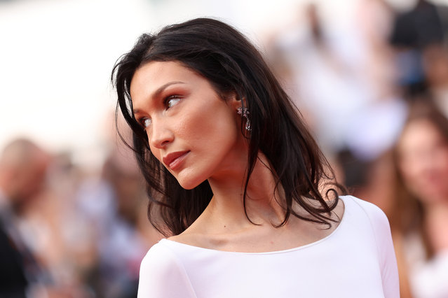 American supermodel Bella Hadid attends the screening of “Broker (Les Bonnes Etoiles)” during the 75th annual Cannes film festival at Palais des Festivals on May 26, 2022 in Cannes, France. (Photo by Vittorio Zunino Celotto/Getty Images)