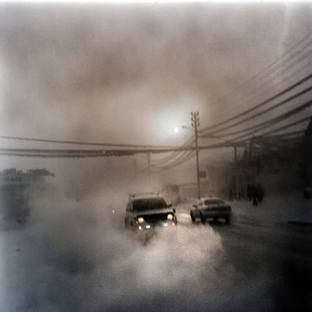 January 2013. A scene in Yakutsk, Siberia, the coldest city in the world. (Photo by Steeve Iuncker/Agence VU)