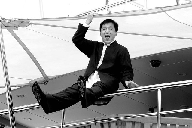 Jackie Chan attends the “Skiptrace” photocall at the Palais des Festivals. (Photo by Stuart C. Wilson/Getty Images)