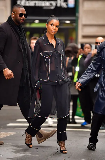 Gabrielle Union leaves Build Studios on May 14, 2019 in New York City. (Photo by James Devaney/GC Images)