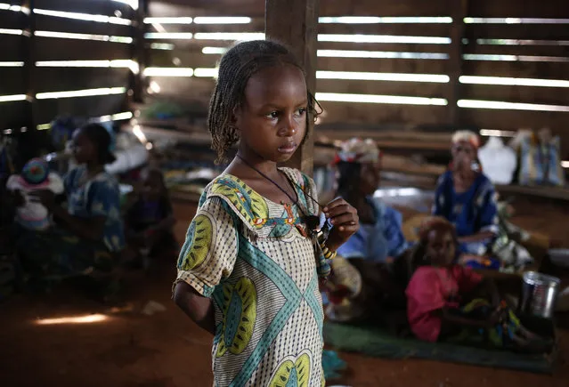 An internally displaced Muslim girl stands in a house in the town of Boda April 15, 2014. (Photo by Goran Tomasevic/Reuters)