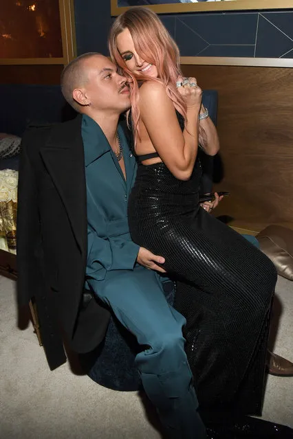 (L-R) Evan Ross and Ashlee Simpson attend The 2020 InStyle And Warner Bros. 77th Annual Golden Globe Awards Post-Party at The Beverly Hilton Hotel on January 05, 2020 in Beverly Hills, California. (Photo by Kevin Mazur/Getty Images for InStyle)