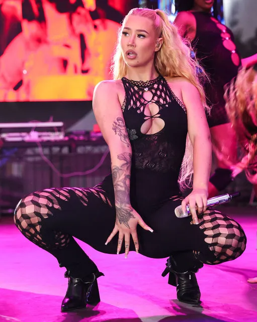 Australian rapper Iggy Azalea (Amethyst Amelia Kelly) performs on the Urban Soul Stage at the 39th Annual Long Beach Pride Parade And Festival held at the Long Beach Shoreline Marina on July 10, 2022 in Long Beach, Los Angeles, California, United States. (Photo by Xavier Collin/Image Press Agency/The Mega Agency)