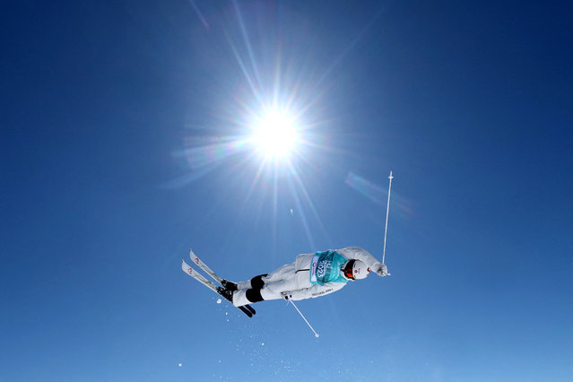 Mikael Kingsbury of Team Canada in action during the FIS Snowboard, Freestyle and Freeski World Championships Day 2 on March 18, 2025 in Engadin, Switzerland. (Photo by Denis Balibouse/Reuters)