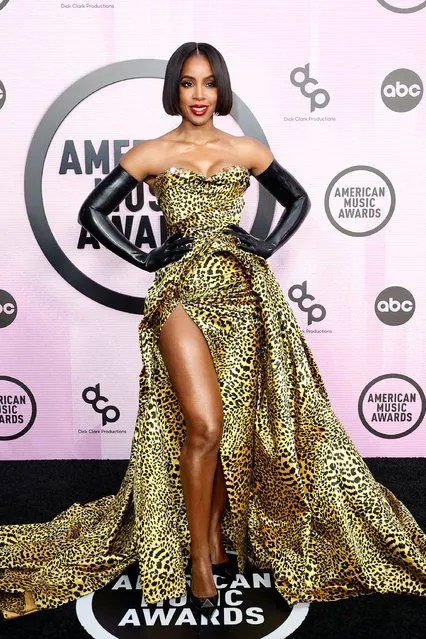 American singer Kelly Rowland attends the 2022 American Music Awards at Microsoft Theater on November 20, 2022 in Los Angeles, California. (Photo by Frazer Harrison/Getty Images/AFP Photo)