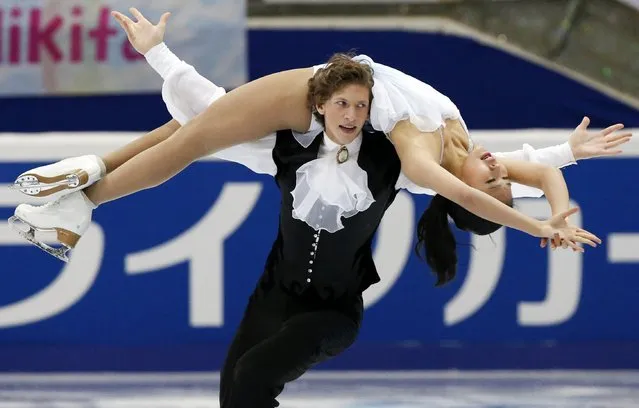 South Korea's Rebeka Kim and Kirill Minov perform during the ice dance free dance program at the Rostelecom Cup ISU Grand Prix of Figure Skating in Moscow November 15, 2014. (Photo by Grigory Dukor/Reuters)