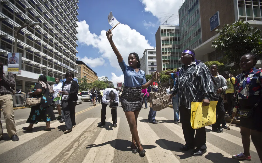Kenya Women March for Right to Wear Mini-Skirts