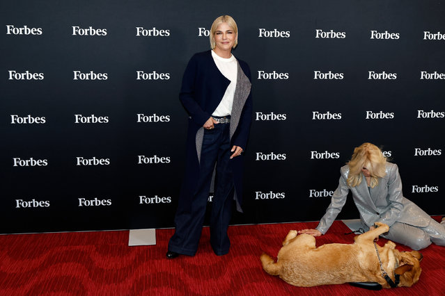 Selma Blair, Scout, and Judith Light attend the 2025 Forbes Power Women's Summit at Jazz at Lincoln Center on September 10, 2025 in New York City. (Photo by Taylor Hill/Getty Images)