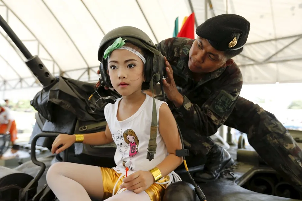 Children's Day at a Military Facility in Bangkok