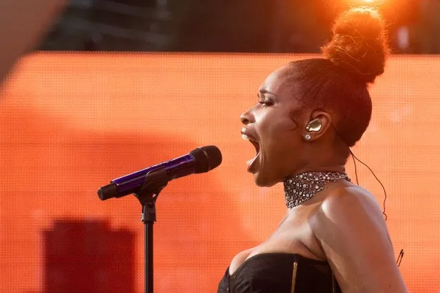 Singer Jennifer Hudson performs during the “We Love NYC: The Homecoming Concert” at Central Park in New York City, New York, U.S., August 21, 2021. (Photo by Eduardo Munoz/Reuters)