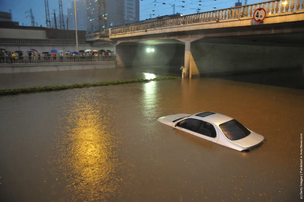 Heavy Rainstorm Hits Beijing