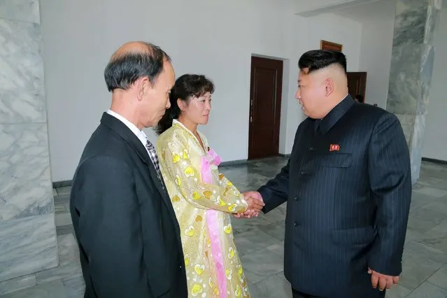 North Korean leader Kim Jong Un visits a polling station during the election of deputies to the provincial, city and county people's assemblies in this undated photo released by North Korea's Korean Central News Agency (KCNA) in Pyongyang on July 20, 2015. (Photo by Reuters/KCNA)